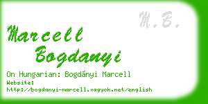 marcell bogdanyi business card